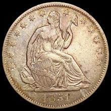 1851-O Seated Liberty Half Dollar LIGHTLY CIRCULATED