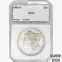 1883-O Morgan Silver Dollar PCI MS65