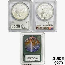 [3] 2001/2013 Silver Eagle PCGS MS69 Painted/First