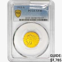 1911-S $5 Gold Half Eagle PCGS XF40