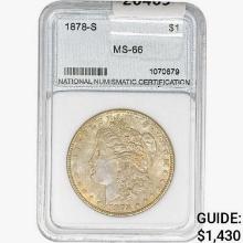 1878-S Morgan Silver Dollar NNC MS66