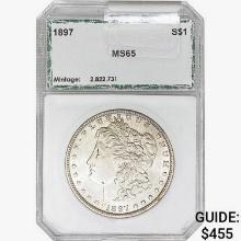 1897 Morgan Silver Dollar PCI MS65