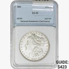 1884 Morgan Silver Dollar NNC MS65