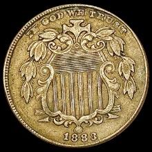 1883 Shield Nickel LIGHTLY CIRCULATED