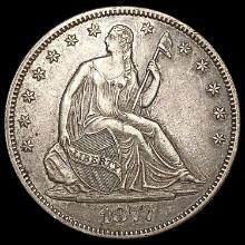1877-CC Seated Liberty Half Dollar CLOSELY UNCIRCULATED