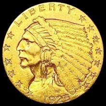 1925-D $2.50 Gold Quarter Eagle CLOSELY UNCIRCULATED