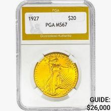 1927 $20 Gold Double Eagle PGA MS67