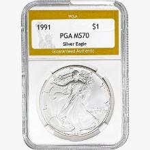 1991 Silver Eagle PGA MS70