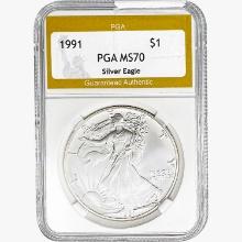 1991 Silver Eagle PGA MS70