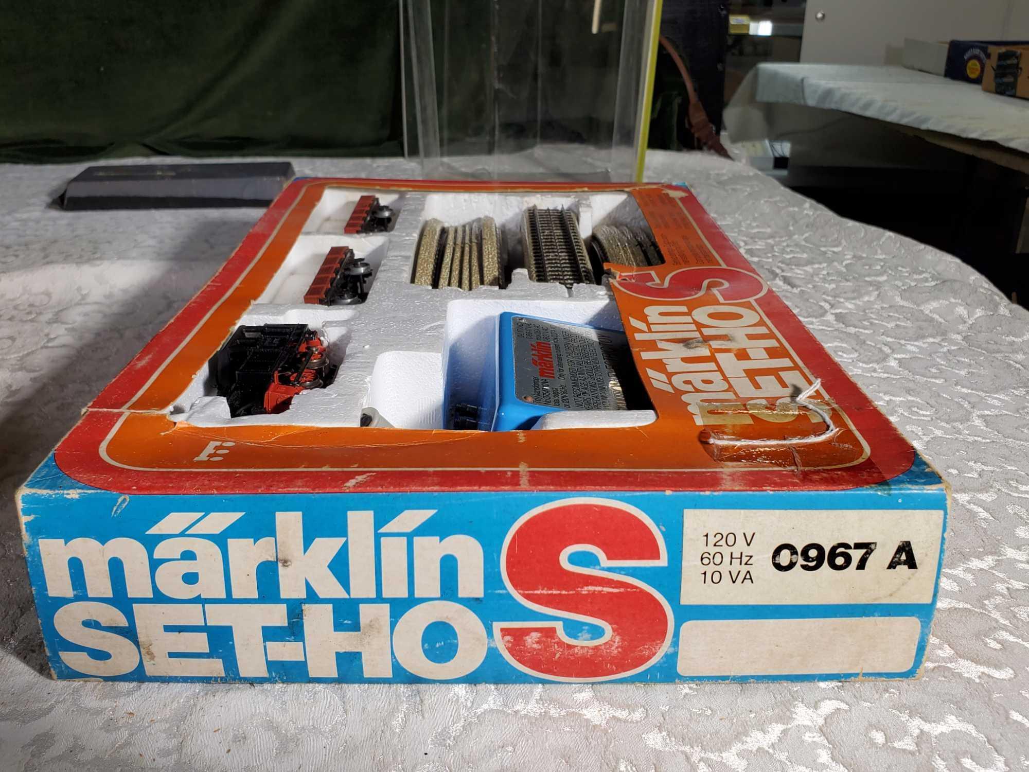 Marklin Set HO/S 0967 A 120v Train Set with Track and Transformer in Original Box
