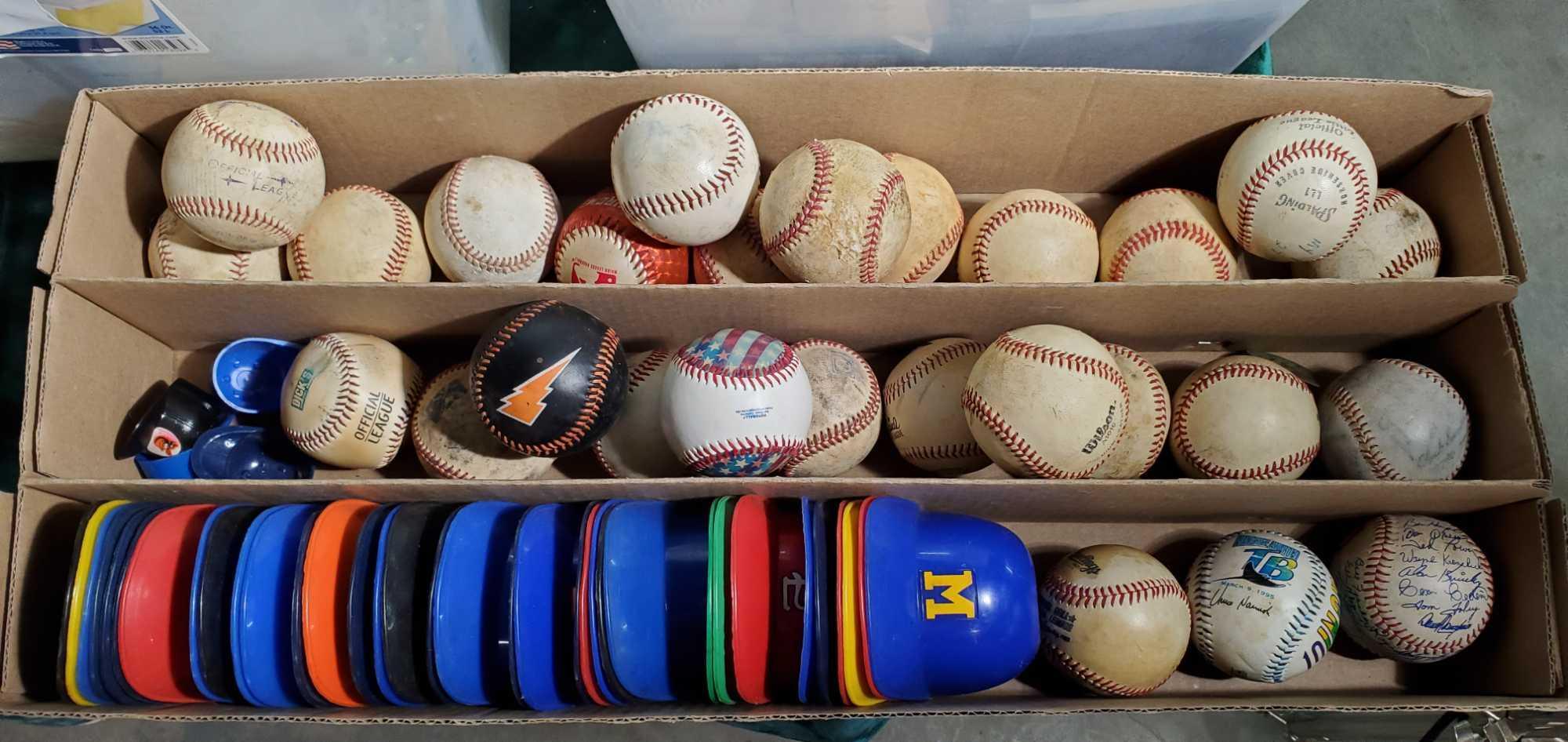 Large Lot of Baseballs Incl Signed, Baseball Cards, Signed Photos, Souvenirs and More