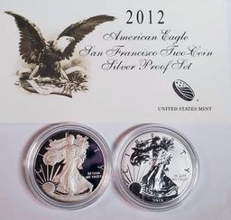 Special 2012 American Eagle San Francisco Two-Coin Silver Proof Set