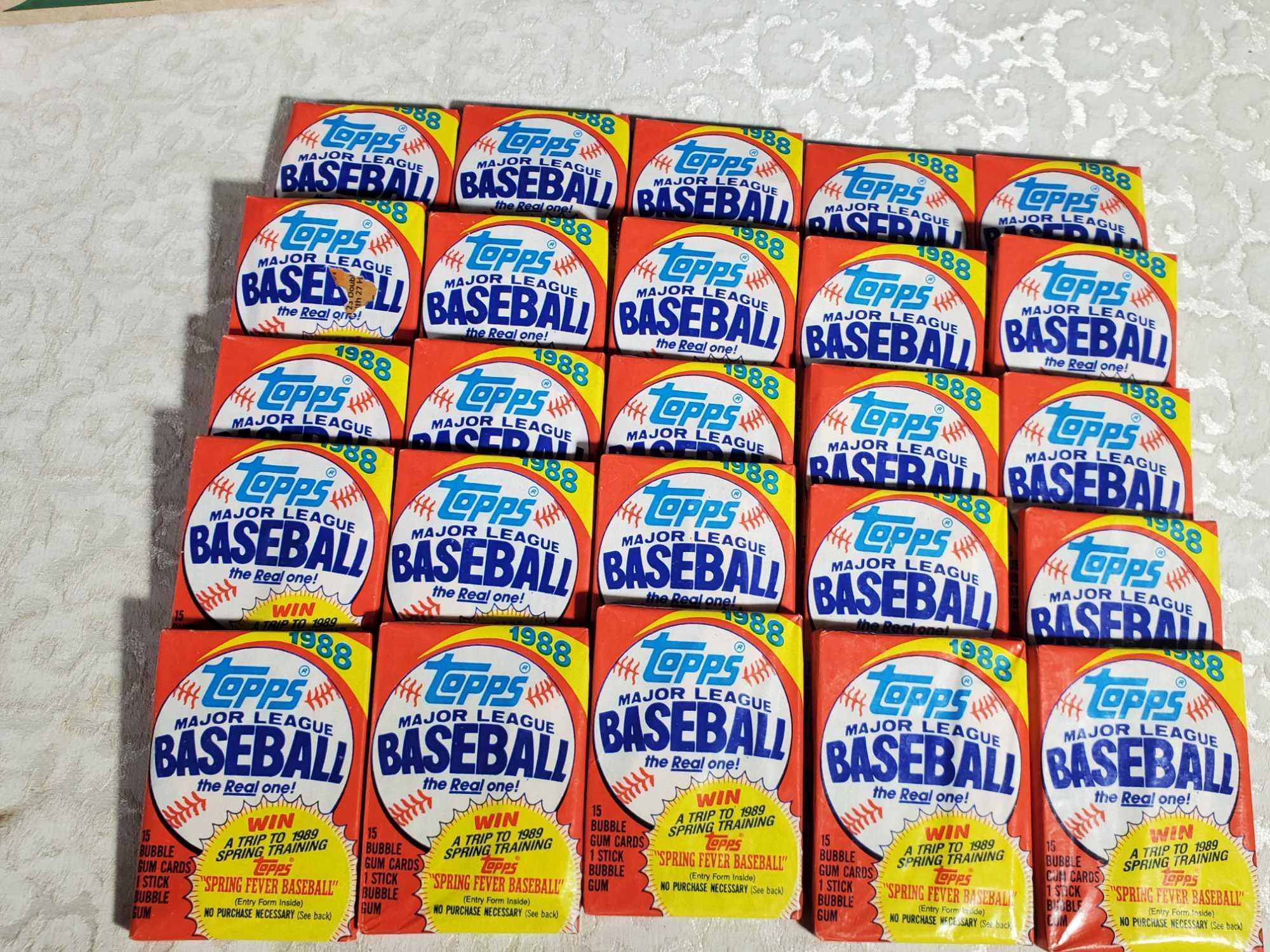 Flat Full of Wax Pack and other Unopened Baseball Packs