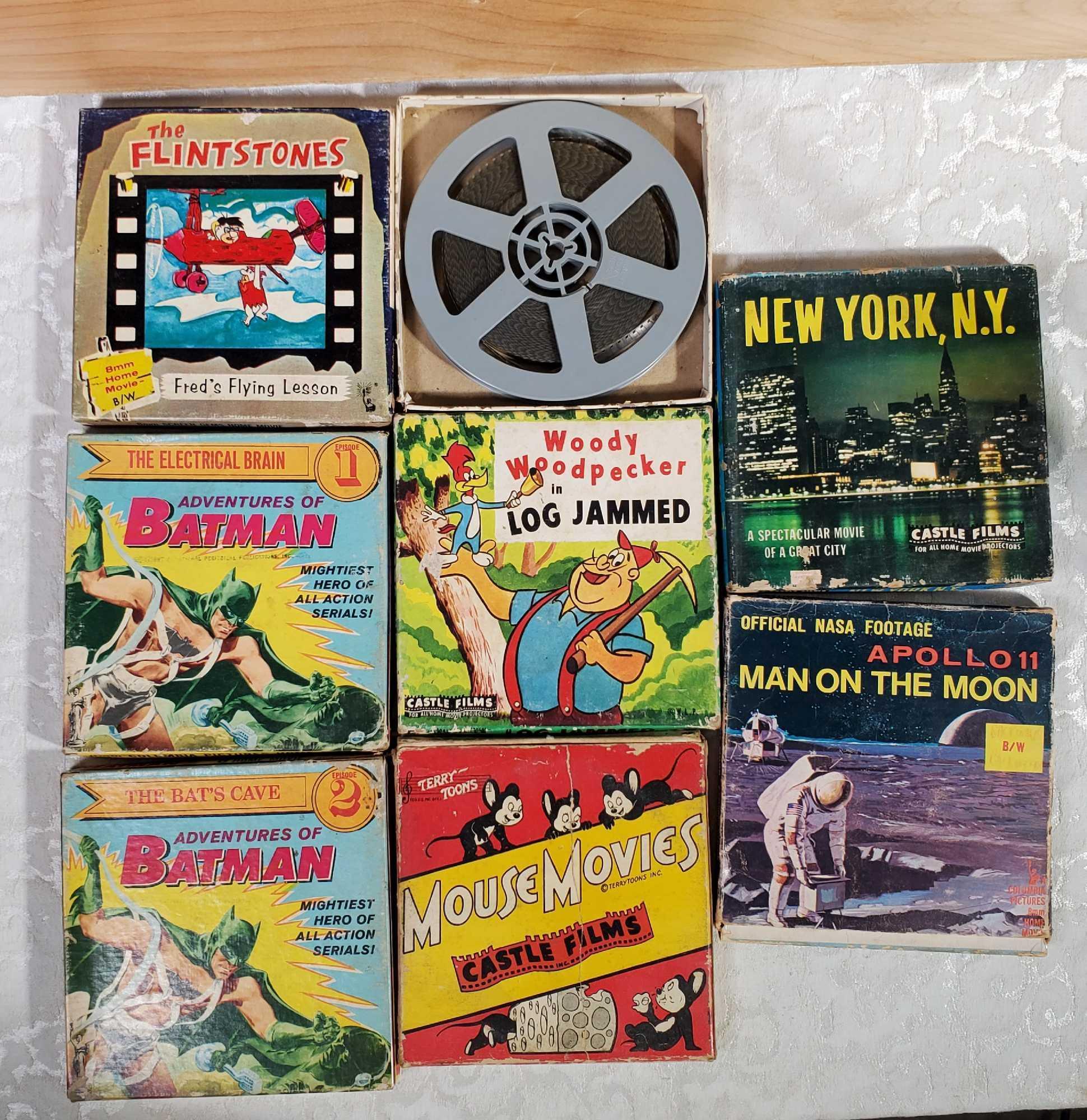 Steiff Travel Bear, Garbage Pail Kids, Vintage Comic Movie Reels, Doll House Furniture, and Other