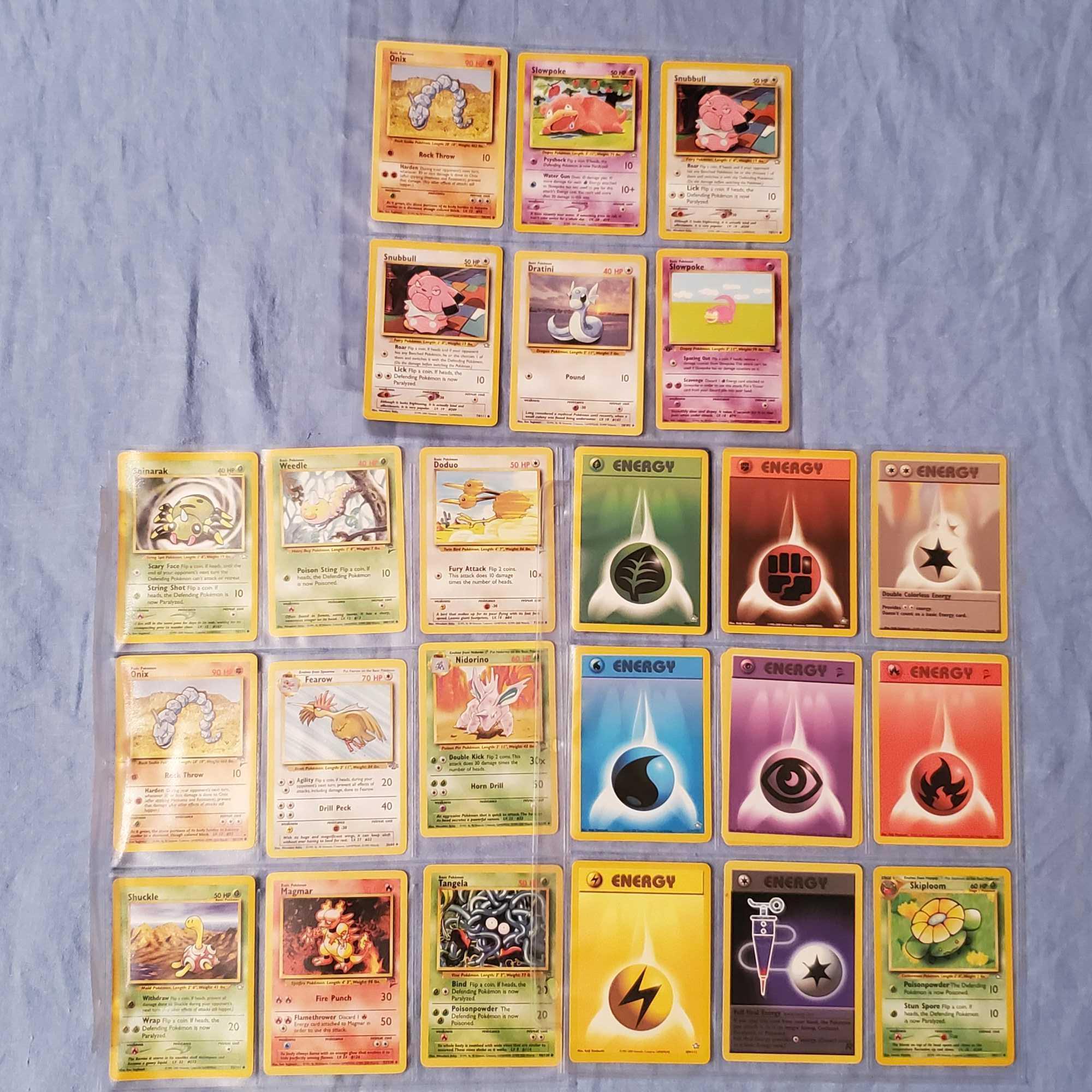 Album of 1999-2007 Pokemon Cards In Pokemon Album with The Electric Tale of Pikachu 4 Vol. Comic