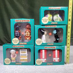 Collection of Attractives Magnetic Salt And Pepper Shakers In Original Boxes