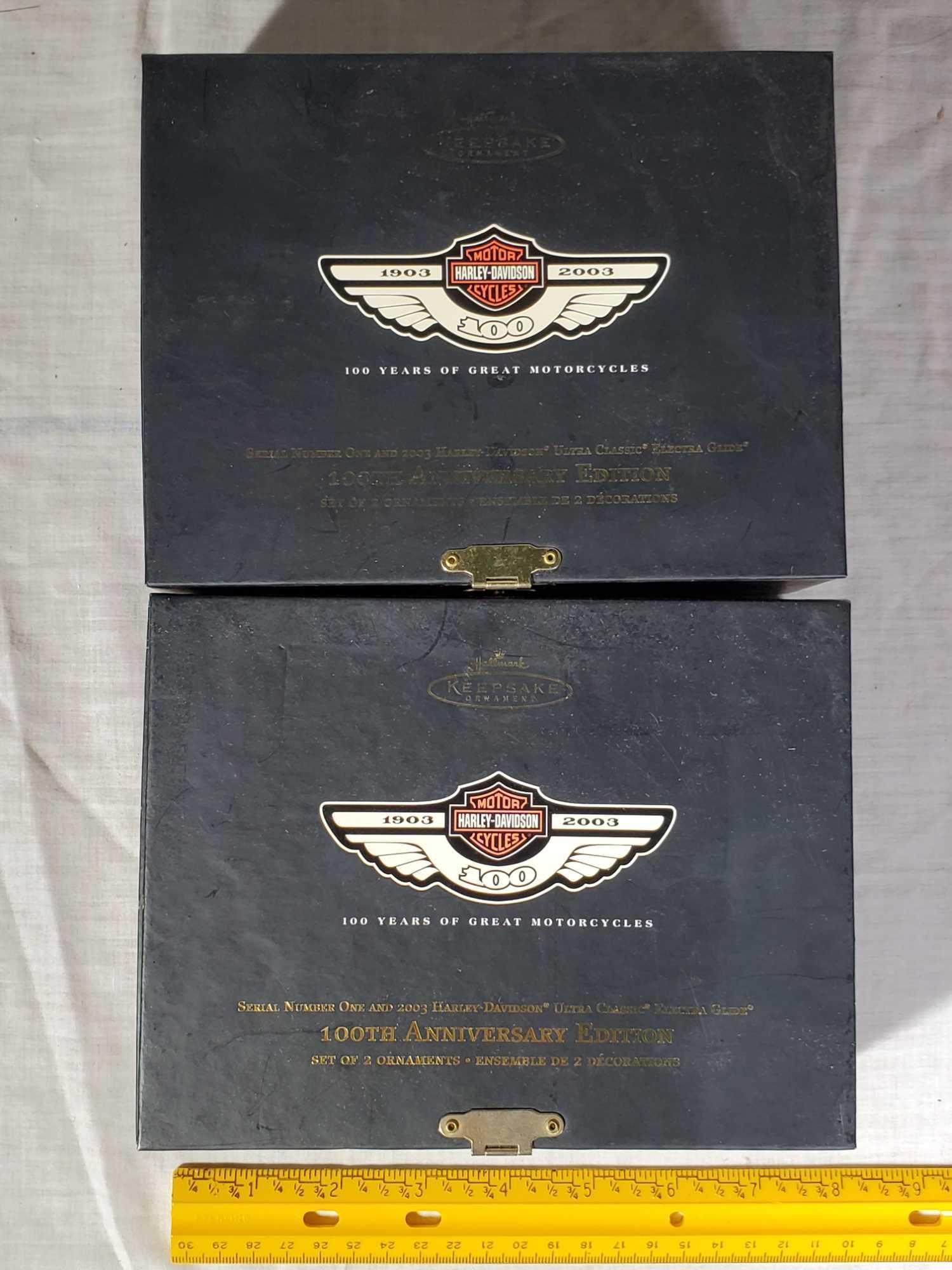 Harley Harley Harley Davidson Christmas Lot In Original Boxes