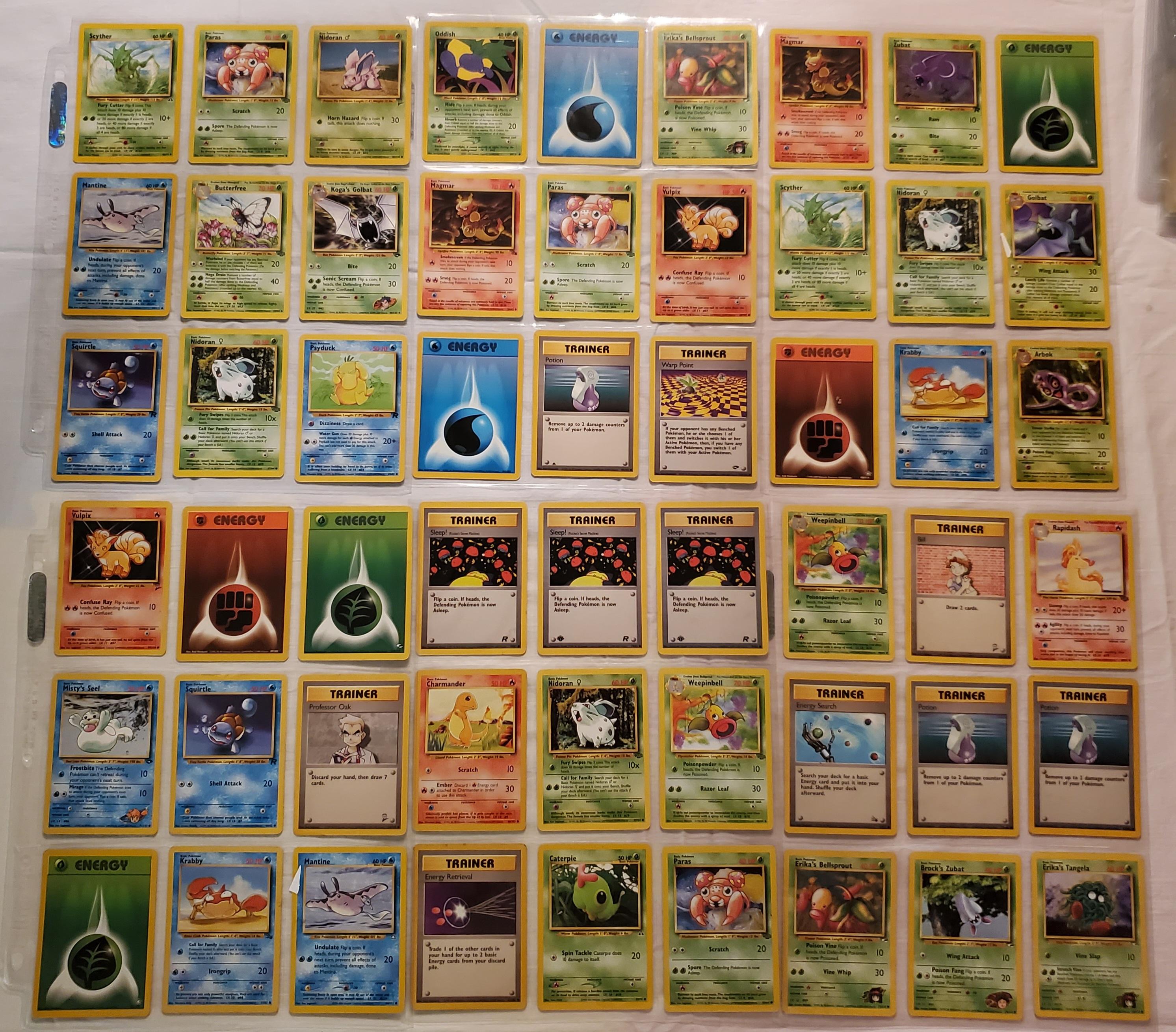 Album of Vintage Pokemon Cards, Japanese Pocket Monsters & Pokemon Junior Cards, Tin and Comics