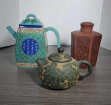 Collection of 3 Vintage Chinese Tea Items