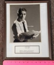 Signed 8x10 Black and White Photo fo Composer and COnductor Alfred Newman (1901-1970)
