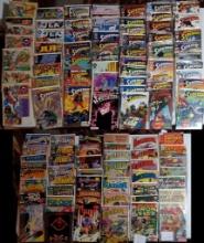 100+ Comic Books with Superman, Vitage Fantastic Four, Backhawk, etc