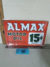Metal Sign, Almax Motor Oil