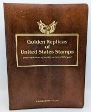 22K Golden Replicas of United States Stamps Book