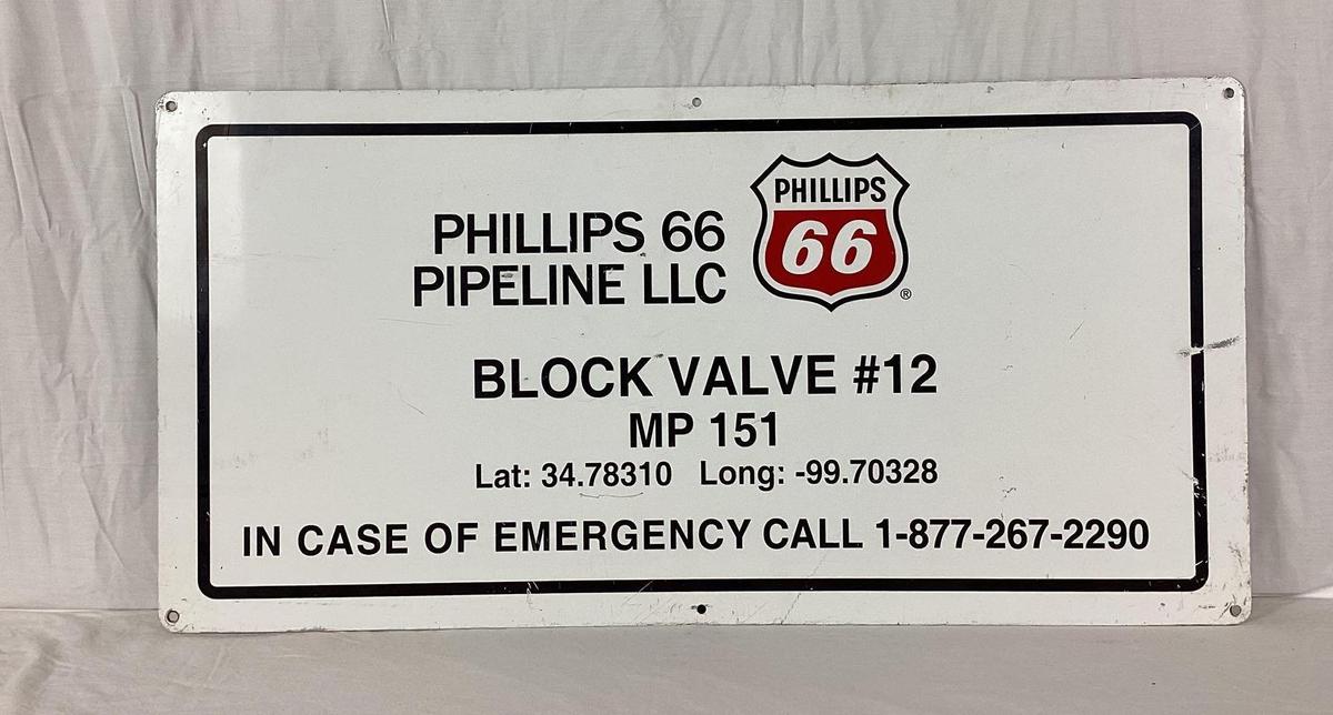 Phillips 66 Pipeline Sign
