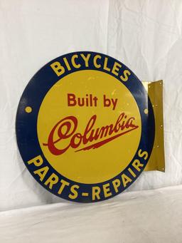 Columbia Bicycles "Parts & Repair" Flange Sign