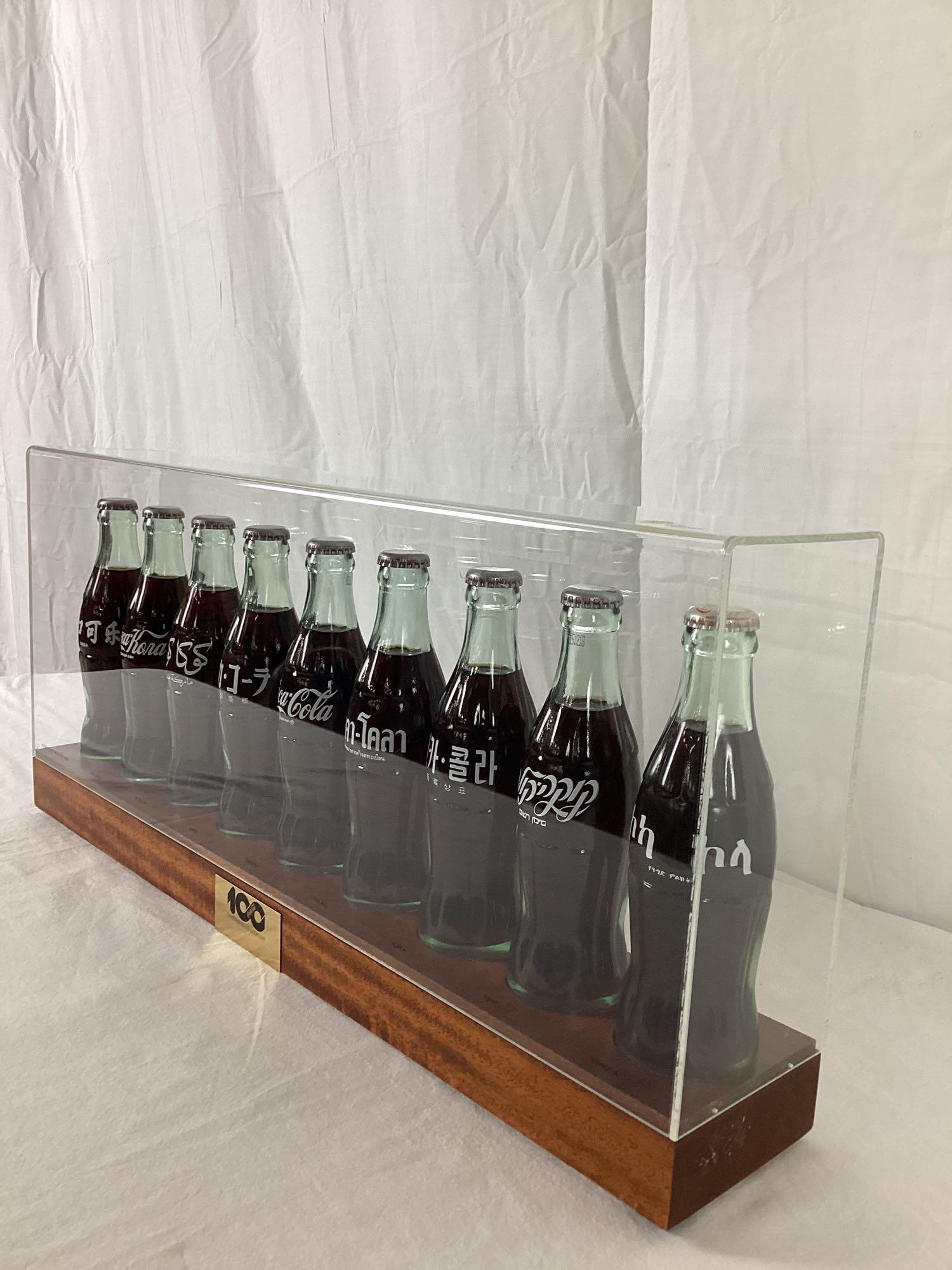 Coca-Cola 100th Anniversary Bottle Display