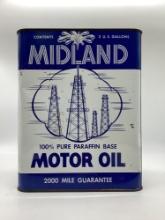 Midland Motor Oil 2 Gallon Can w/ Oilwells
