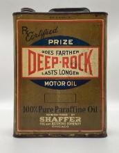 1920's Deep Rock Prize Motor Oil 1 Gallon Can
