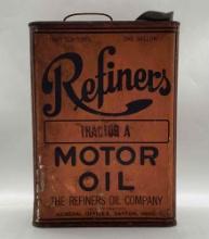 1920's Refiners 1 Gallon Oil Can