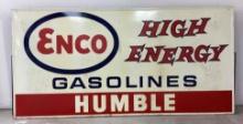 1951 Humble/ENCO High Energy Reflective Metal Billboard Sign