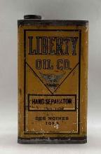 1920's Liberty Oil Company 1 Gallon Can w/ Eagle