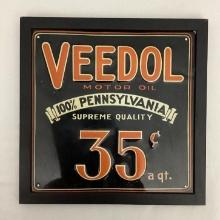 Veedol Motor Oil 35 Cent Pricer Tin Sign