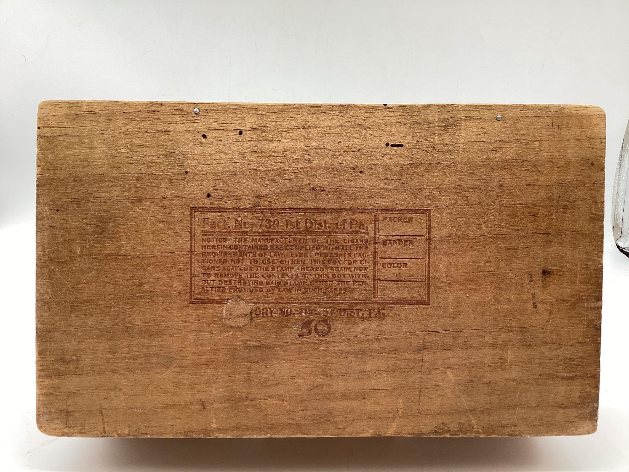 Two Robert Fulton 5 cent Cigar Boxes Tulsa, OK