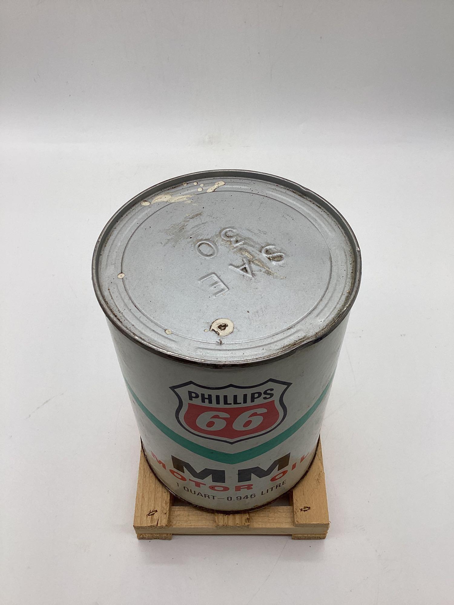 Phillips 66 MM Motor Oil Quart Can Bartlesville, OK