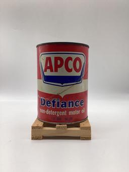 APCO Defiance Quart Oil Can Oklahoma City, OK
