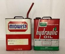 Midwest and Farm-Oyl Two Gallon Cans