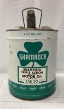 Shamrock Triple Action 5 Gallon Motor Oil Can w/ Shamrocks