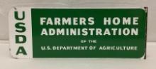 USDA Farmer's Home Administration Porcelain Flange Sign