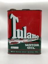 1930's Tulane Motor Oil 2 Gallon Can