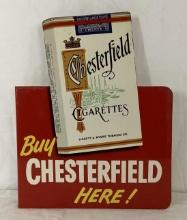 L&M/Chesterfield Cigarettes Die Cut Flange Sign