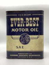Ever-Best Motor Oil 2 Gallon Can w/ Lion