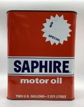 Gulf Saphire 2 Gallon Oil Can w/ Pricer