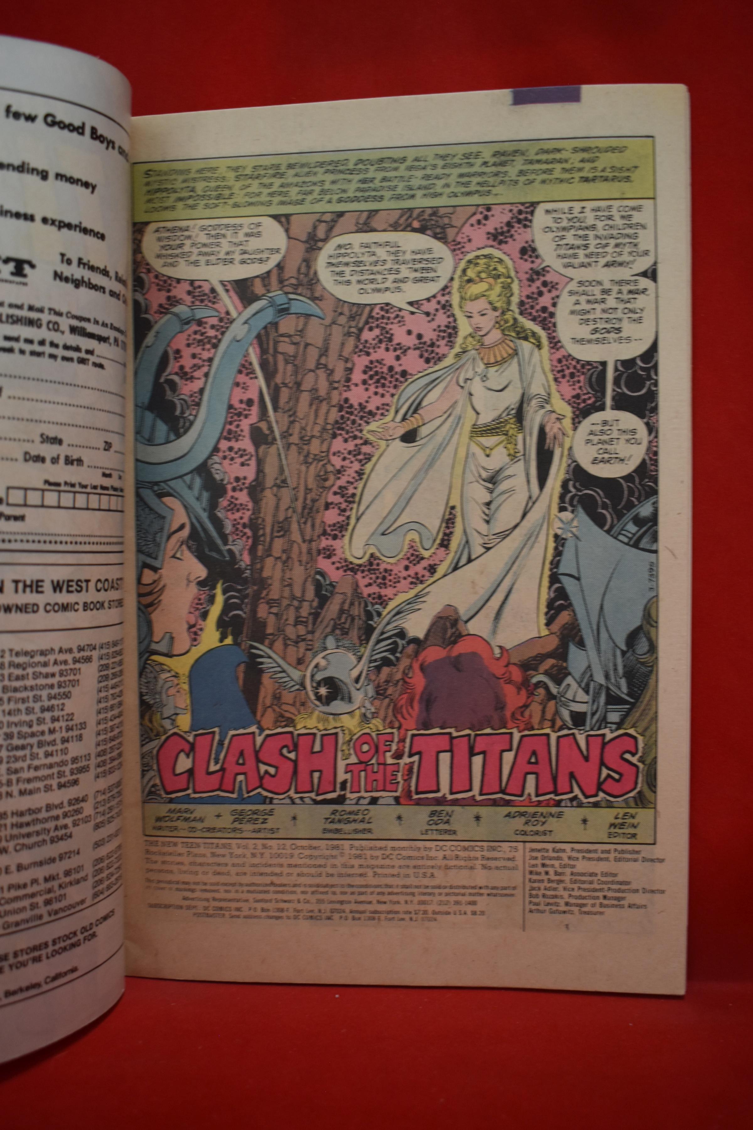 NEW TEEN TITANS #12 | WHEN TITANS CLASH! | GEORGE PEREZ - 1981