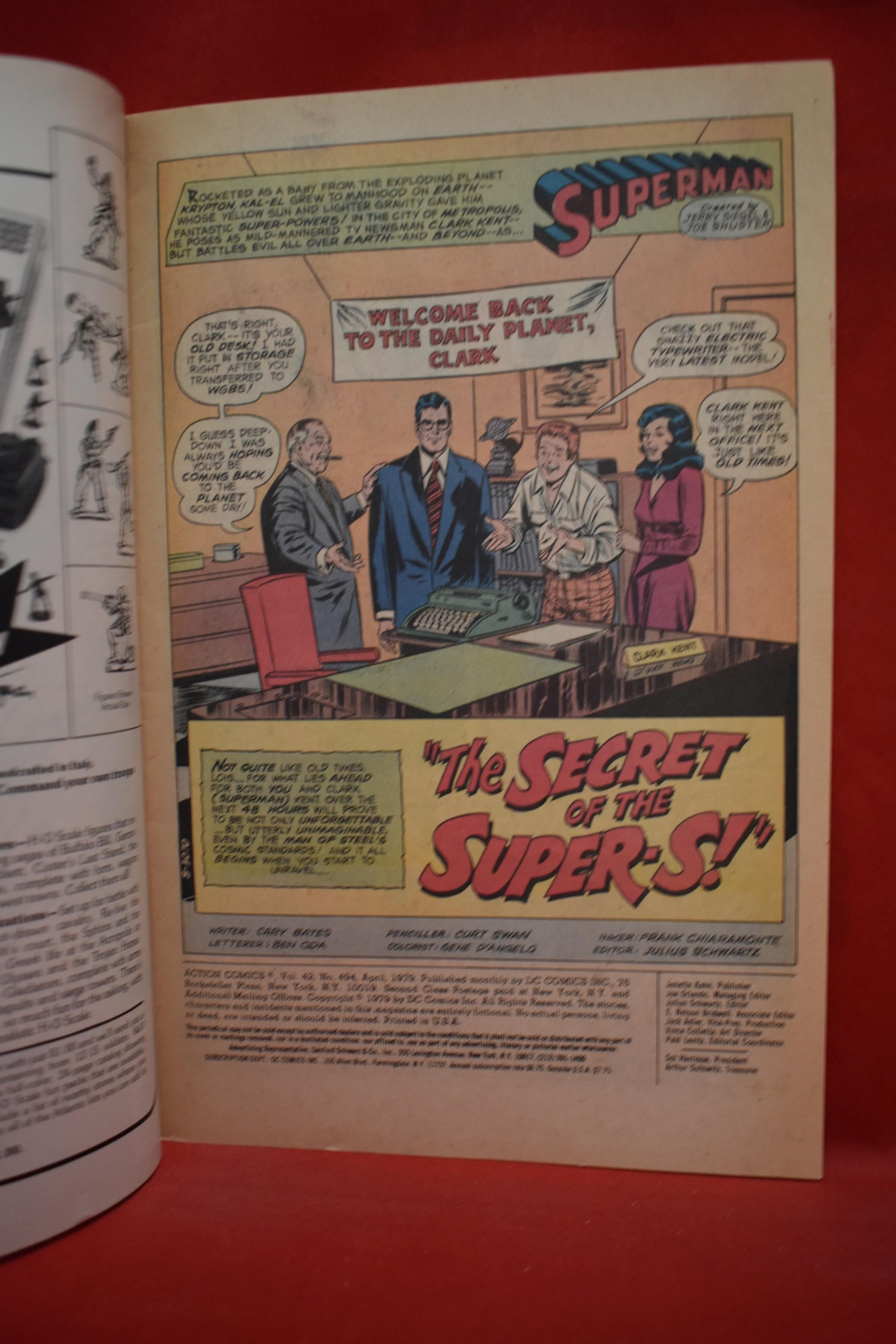 ACTION COMICS #494 | THE SECRET OF THE SUPER-S | GARCIA-LOPEZ -- 1979