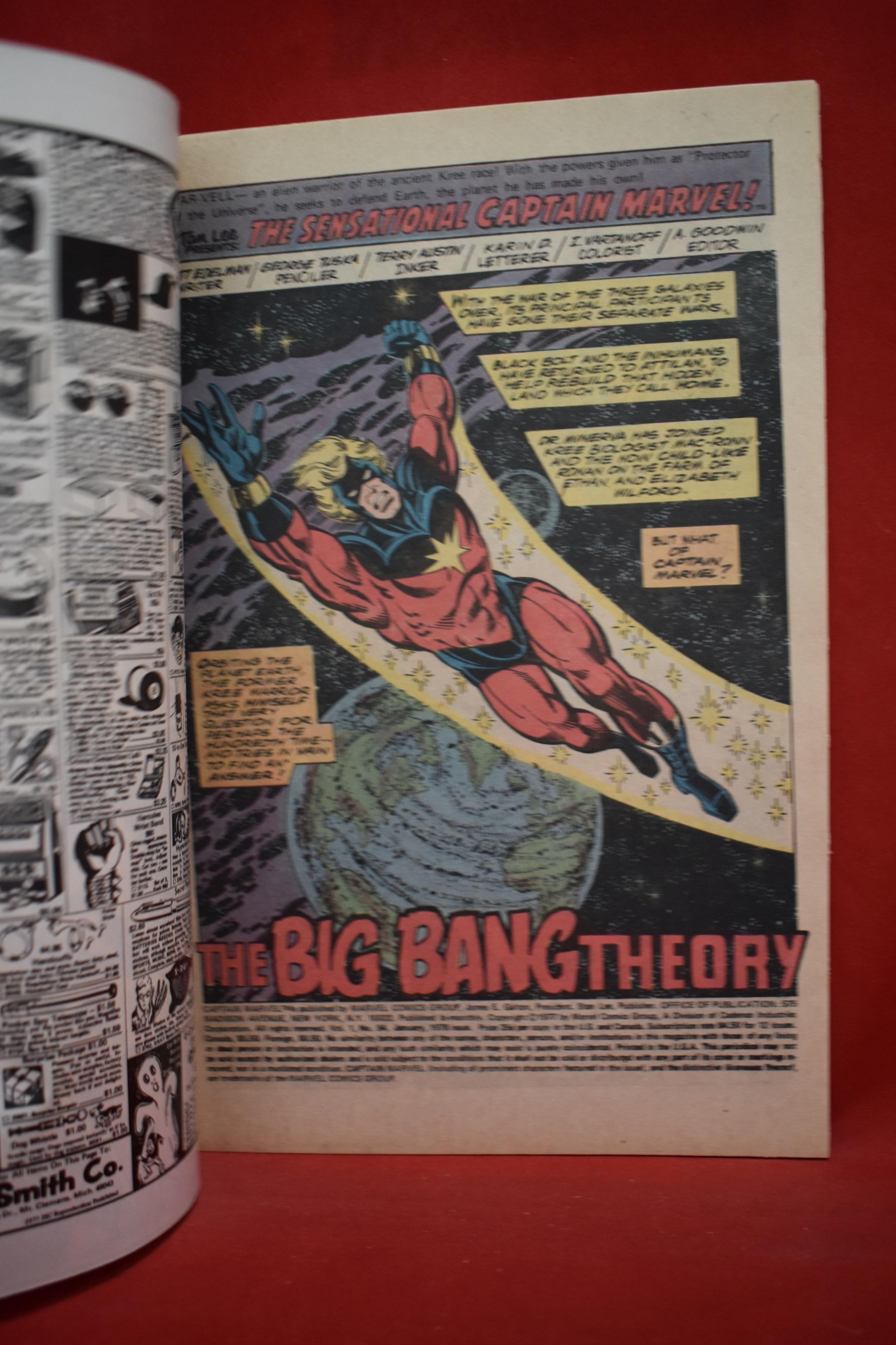 CAPTAIN MARVEL #54 | THE BIG BANG THEORY! | KEITH POLLARD - 1978