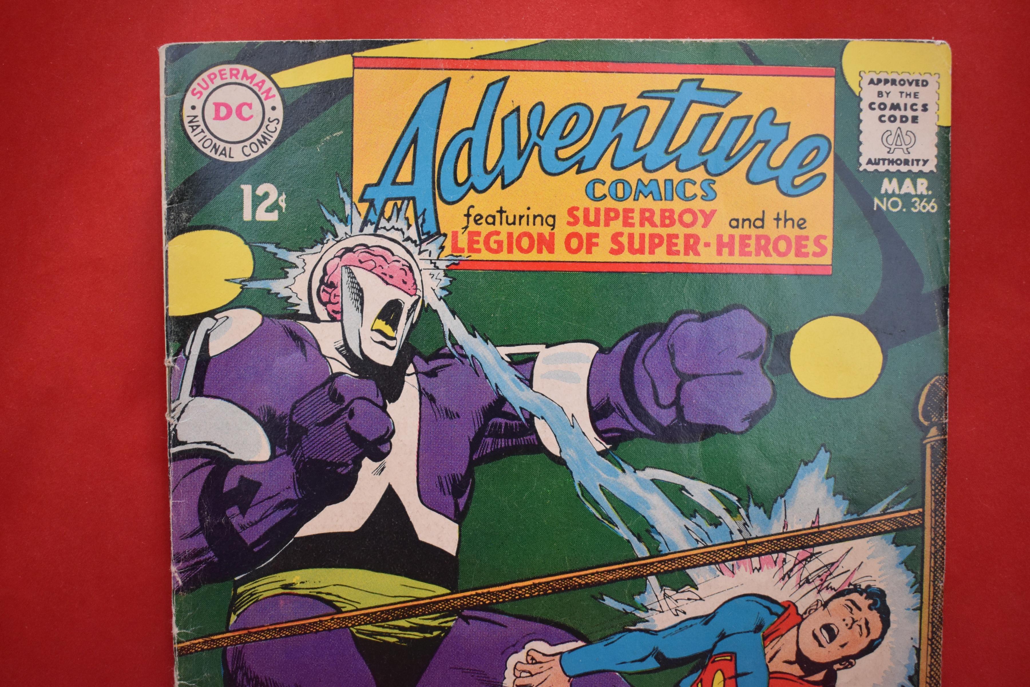 ADVENTURE COMICS #366 | FIGHT FOR THE CHAMPIONSHIP OF THE UNIVERSE! | CLASSIC NEAL ADAMS - 1968